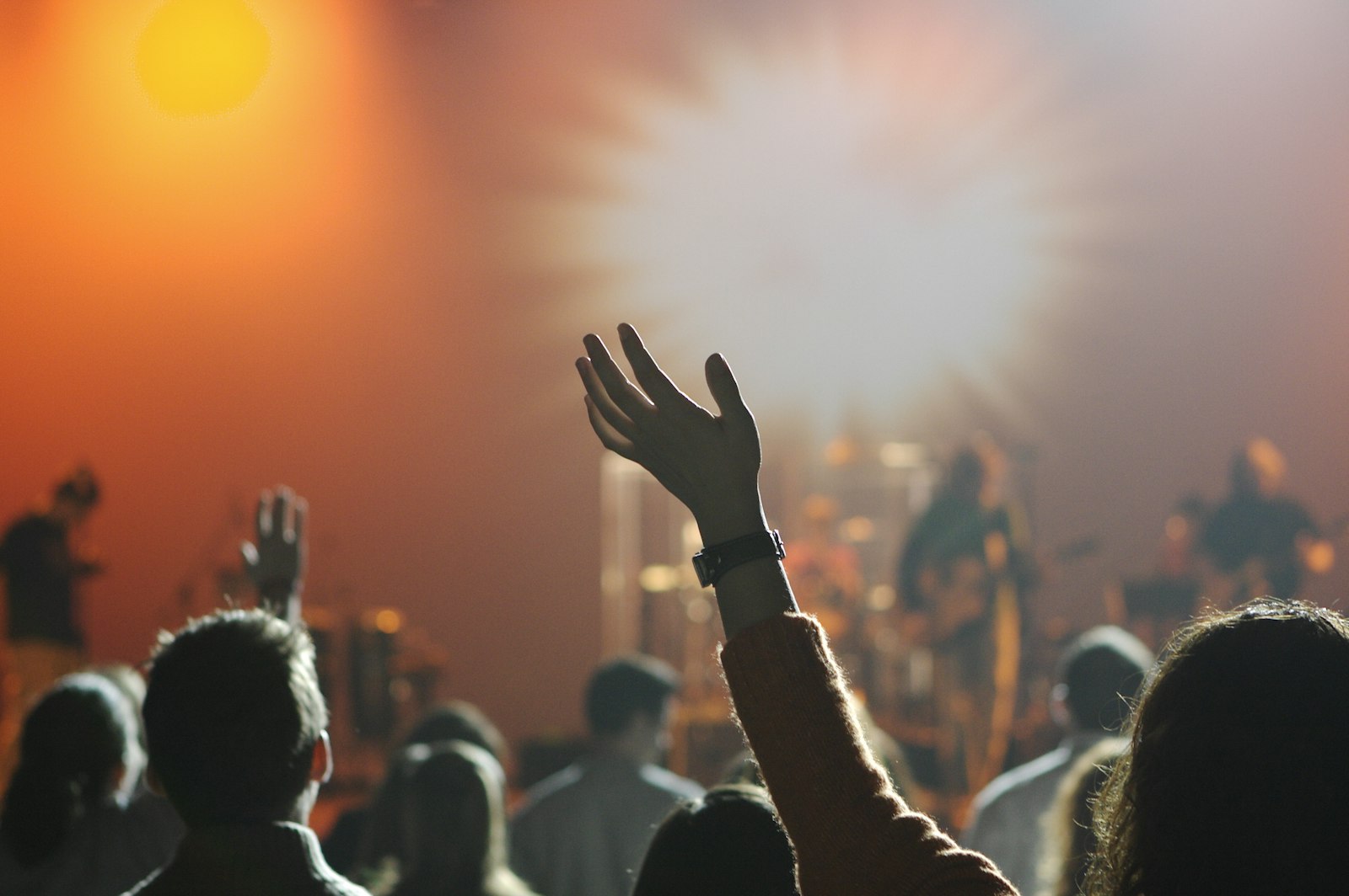 Congregation in worship